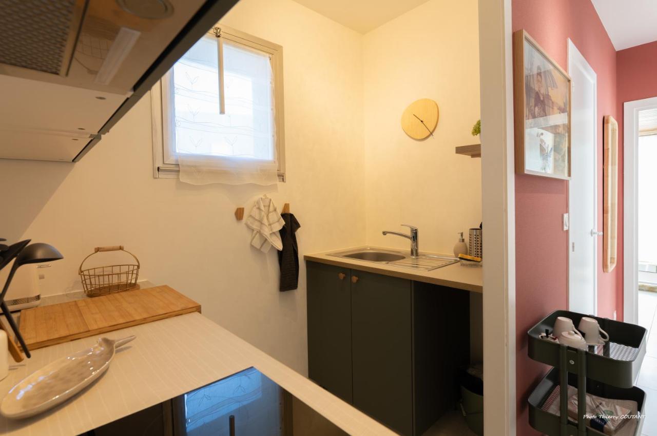 Agape, Elegant T2, 4 Etoiles, Plage Et Gr34 3Km, Centre Ville 750M 富埃南 外观 照片